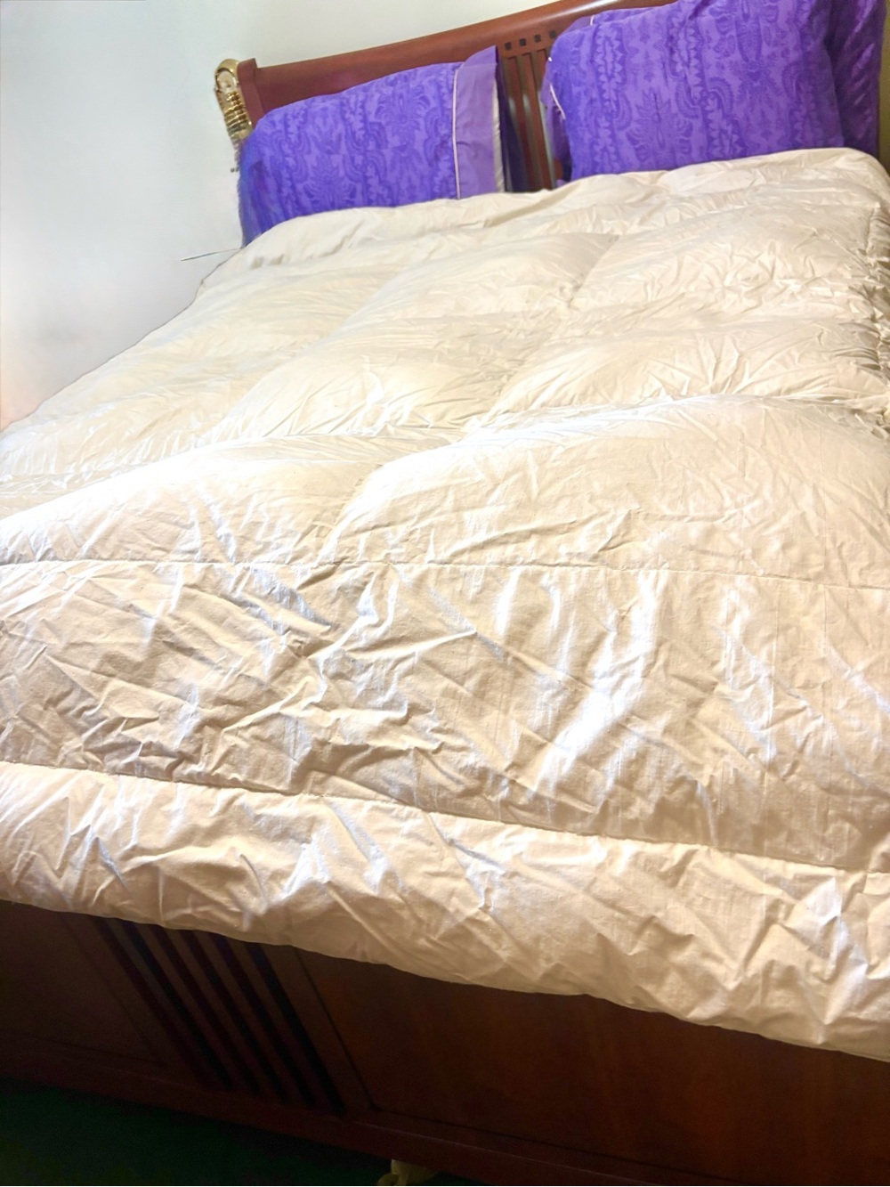 Pre-Owned Imperial Home Fashions White Goose Down Comforter-Queen Size
